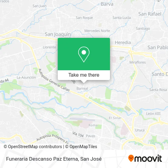 Mapa de Funeraria Descanso Paz Eterna