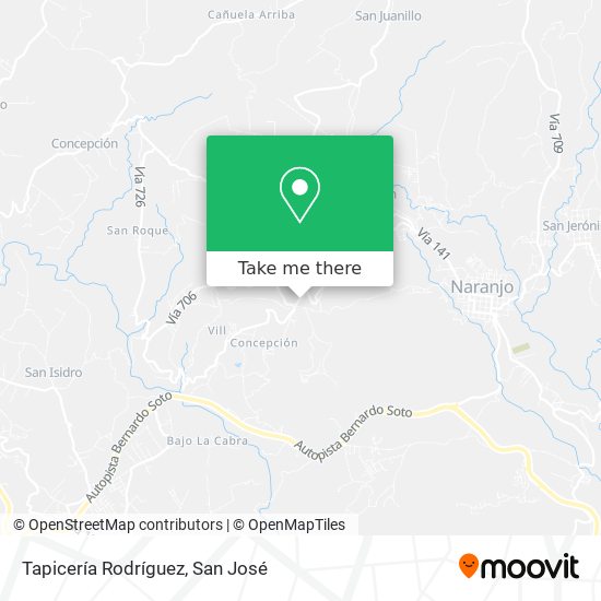 Mapa de Tapicería Rodríguez