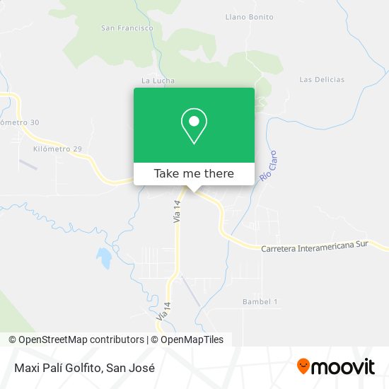 Maxi Palí Golfito map