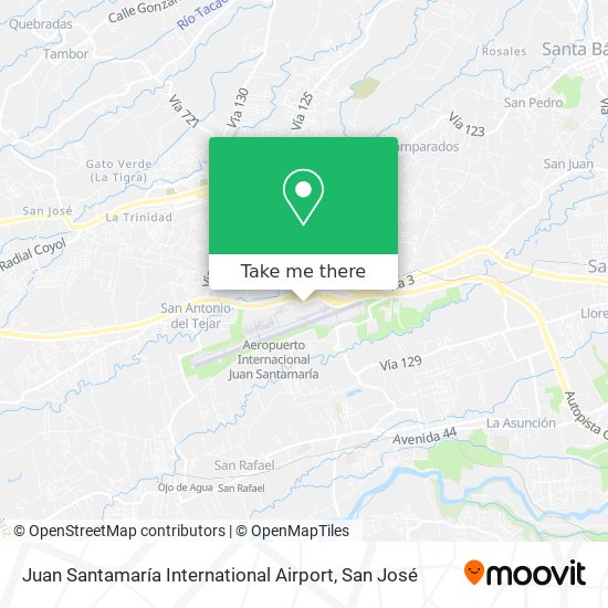 Mapa de Juan Santamaría International Airport