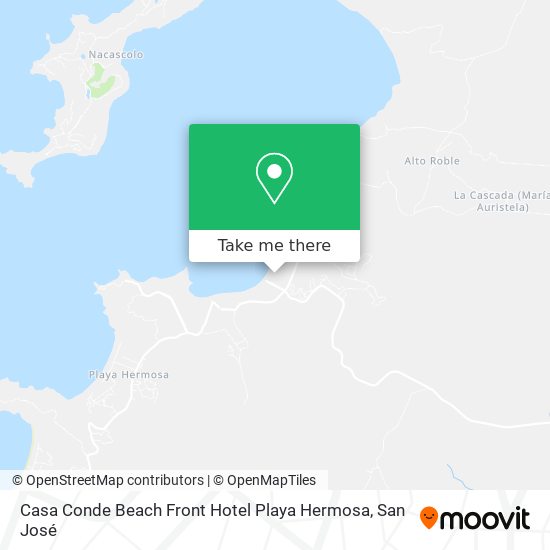 Casa Conde Beach Front Hotel Playa Hermosa map