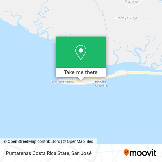 Puntarenas Costa Rica State map
