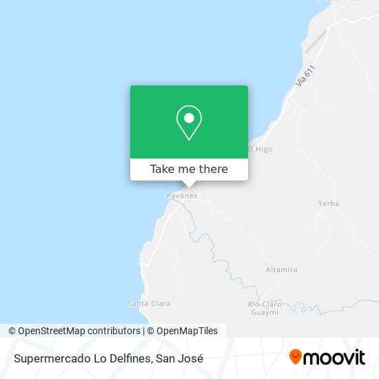 Supermercado Lo Delfines map