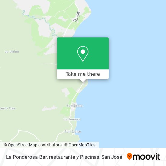 La Ponderosa-Bar, restaurante y Piscinas map