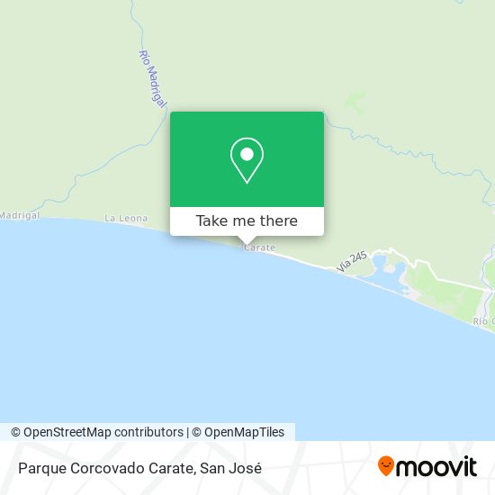 Mapa de Parque Corcovado Carate