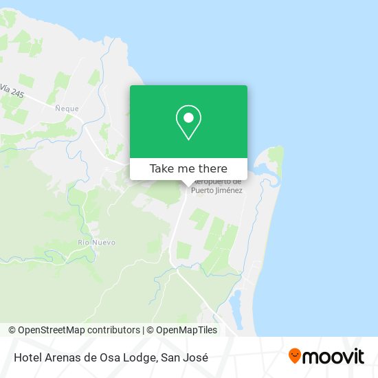 Mapa de Hotel Arenas de Osa Lodge