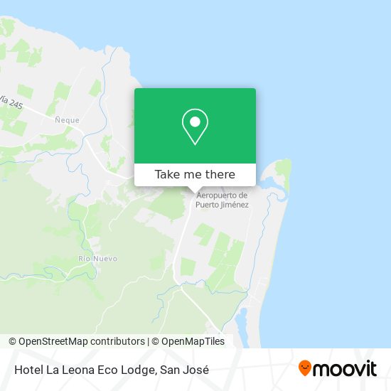 Hotel La Leona Eco Lodge map