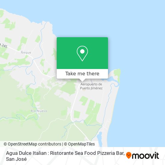 Agua Dulce Italian : Ristorante Sea Food Pizzeria Bar map