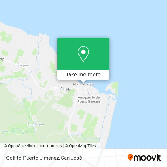 Mapa de Golfito-Puerto Jimenez