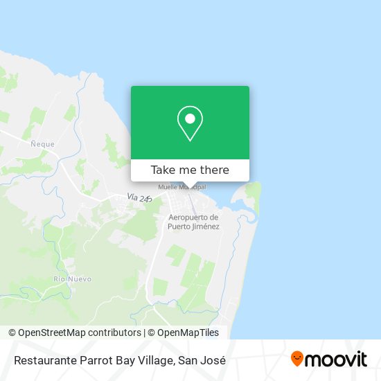 Restaurante Parrot Bay Village map