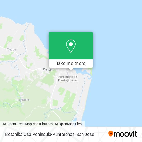 Botanika Osa Peninsula-Puntarenas map