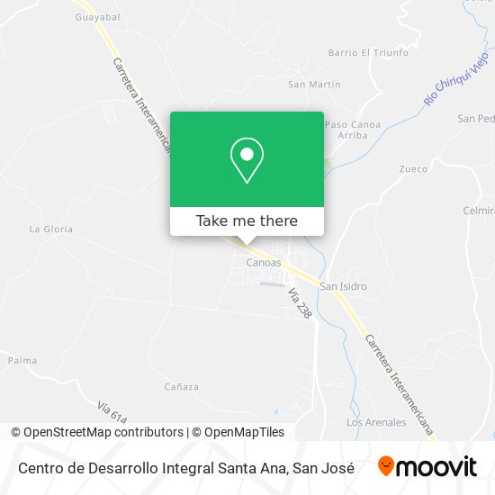 Mapa de Centro de Desarrollo Integral Santa Ana