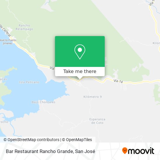 Mapa de Bar Restaurant Rancho Grande