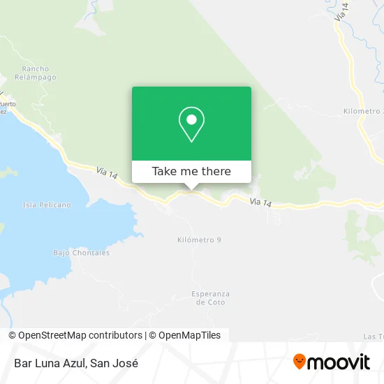 Bar Luna Azul map
