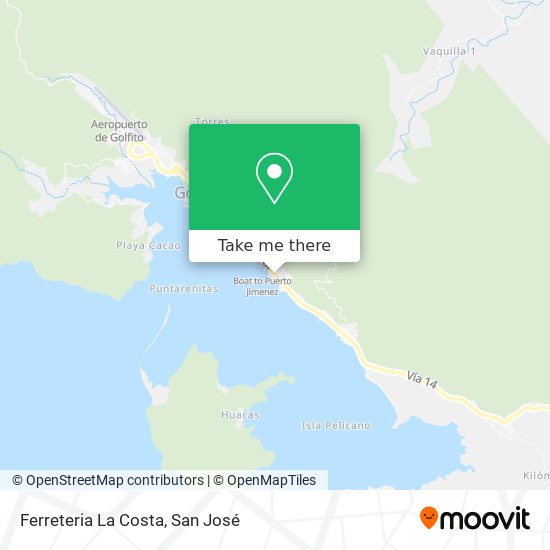 Mapa de Ferreteria La Costa