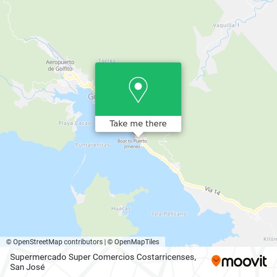 Supermercado Super Comercios Costarricenses map