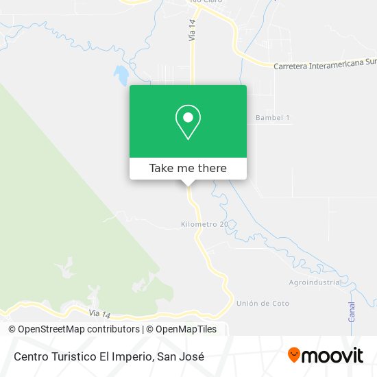 Mapa de Centro Turistico El Imperio