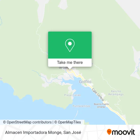 Almacen Importadora Monge map