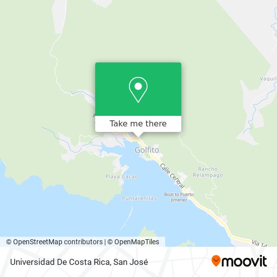Universidad De Costa Rica map
