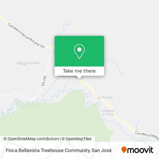 Finca Bellavista Treehouse Community map