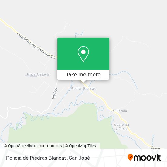 Mapa de Policia de Piedras Blancas