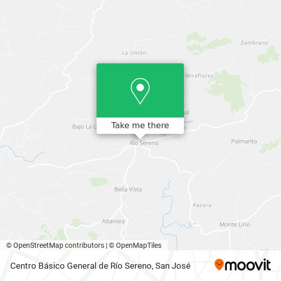 Centro Básico General de Río Sereno map