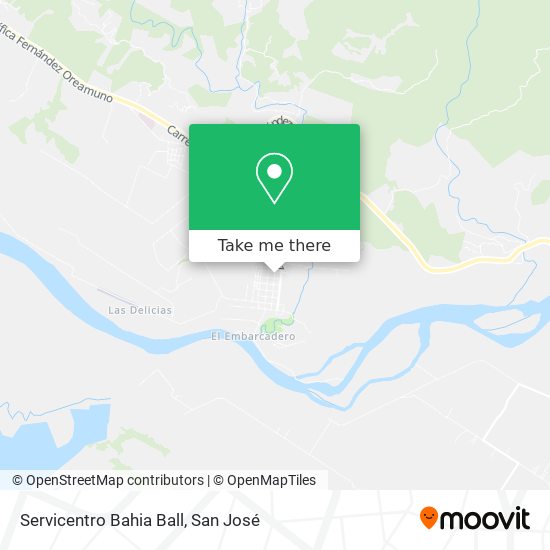 Mapa de Servicentro Bahia Ball