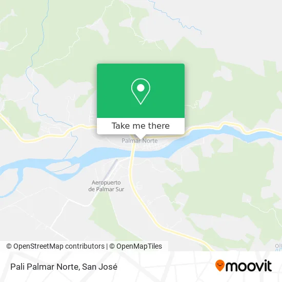 Pali Palmar Norte map