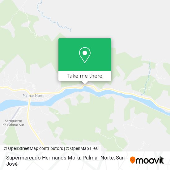 Supermercado Hermanos Mora. Palmar Norte map