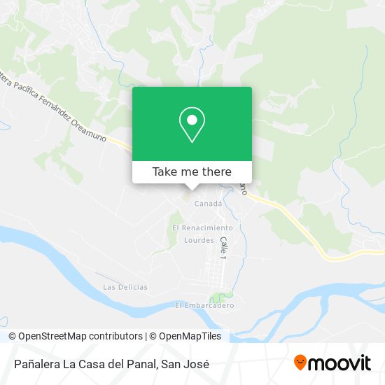 Mapa de Pañalera La Casa del Panal