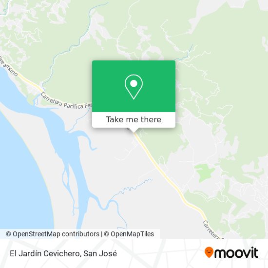 Mapa de El Jardín Cevichero