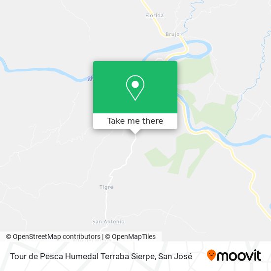 Tour de Pesca Humedal Terraba Sierpe map
