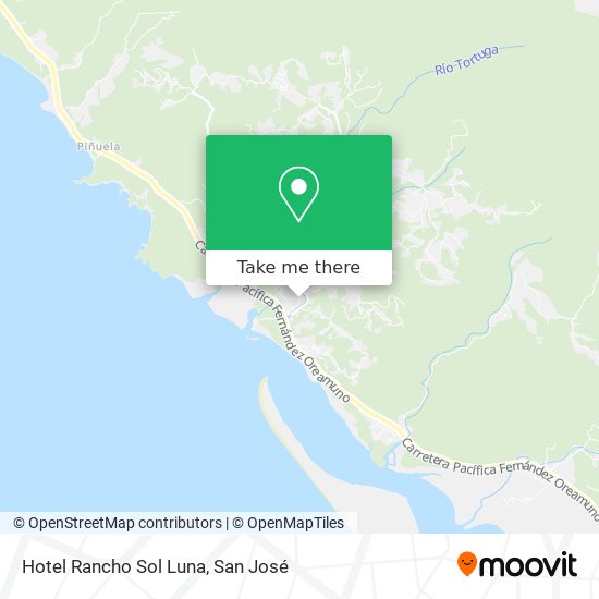 Hotel Rancho Sol Luna map