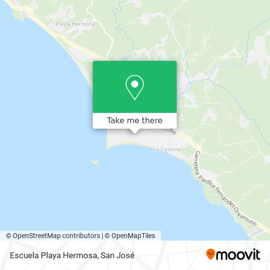 Escuela Playa Hermosa map