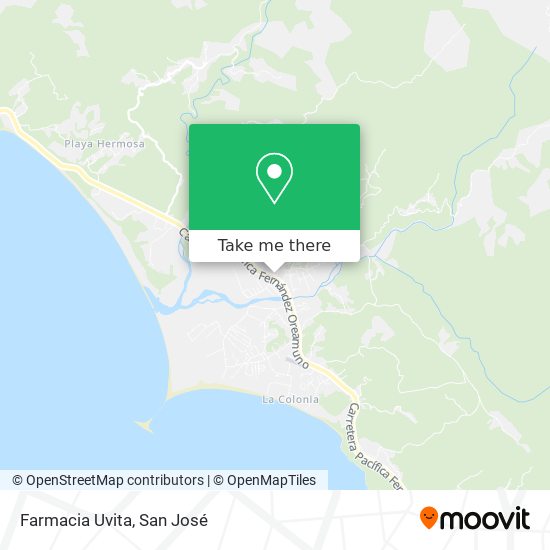 Farmacia Uvita map