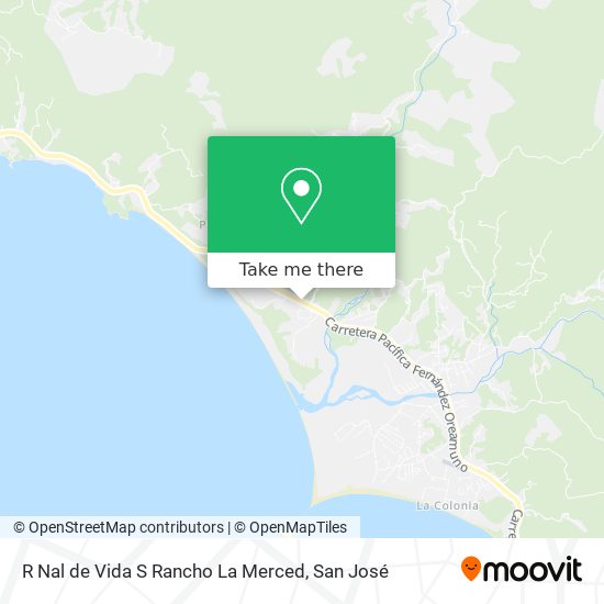 Mapa de R Nal de Vida S Rancho La Merced