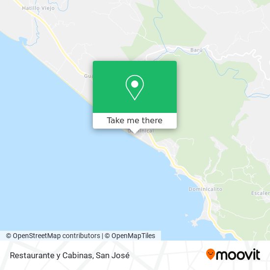 Restaurante y Cabinas map