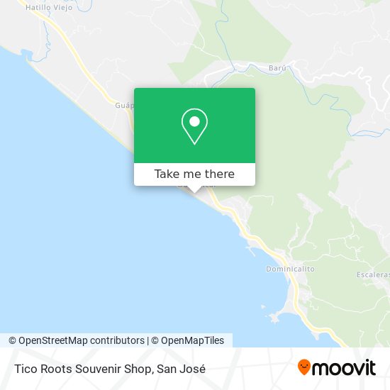 Tico Roots Souvenir Shop map