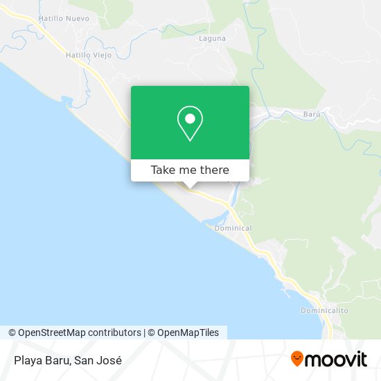 Mapa de Playa Baru