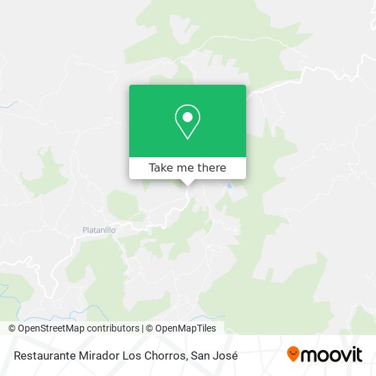 Restaurante Mirador Los Chorros map