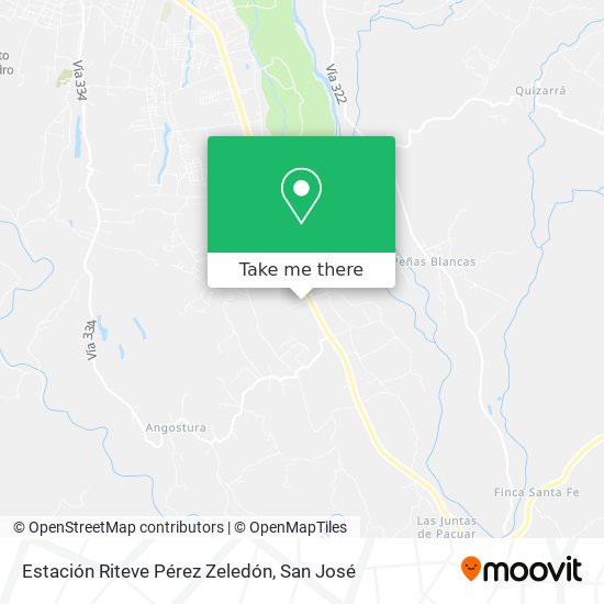 Estación Riteve Pérez Zeledón map