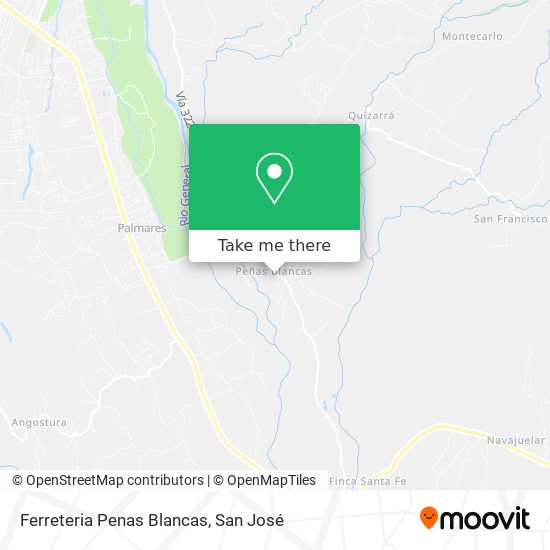 Ferreteria Penas Blancas map