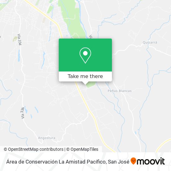 Área de Conservación La Amistad Pacífico map