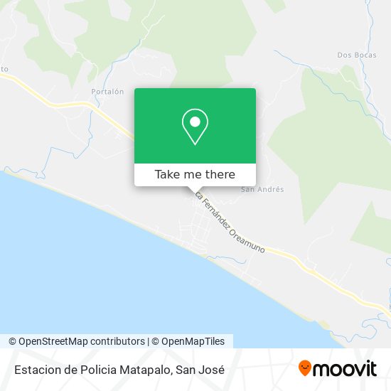 Mapa de Estacion de Policia Matapalo