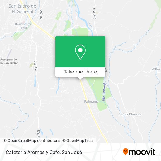 Mapa de Cafeteria Aromas y Cafe