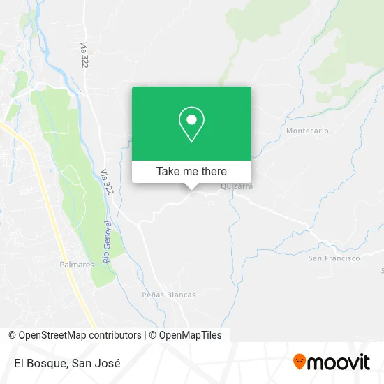 El Bosque map
