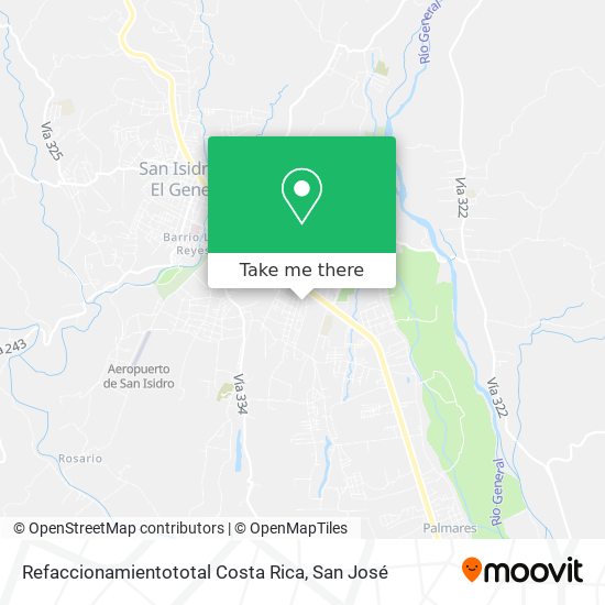 Refaccionamientototal Costa Rica map