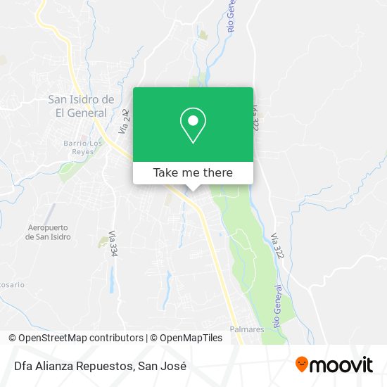 Mapa de Dfa Alianza Repuestos