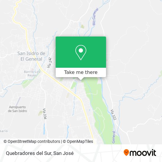 Mapa de Quebradores del Sur