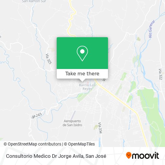 Mapa de Consultorio Medico Dr Jorge Avila